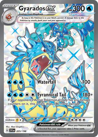 Gyarados ex 225/258 from Scarlet & Violet