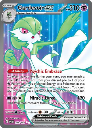 Gardevoir ex 228/258 from Scarlet & Violet