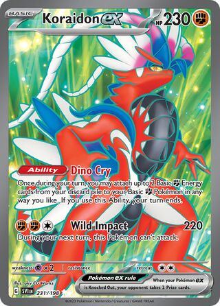 Koraidon ex 231/258 from Scarlet & Violet