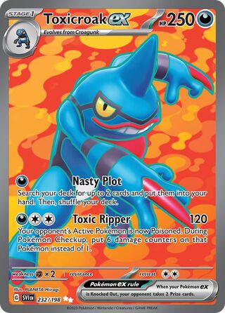 Toxicroak ex 232/258 from Scarlet & Violet