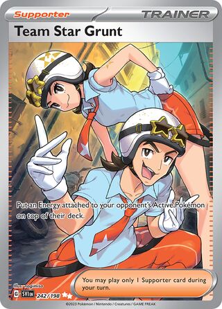Team Star Grunt 242/258 from Scarlet & Violet