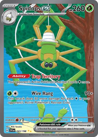 Spidops ex 243/258 from Scarlet & Violet