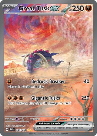 Great Tusk ex 246/258 from Scarlet & Violet