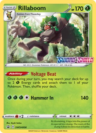 Rillaboom 6/307 from Sword & Shield Promos