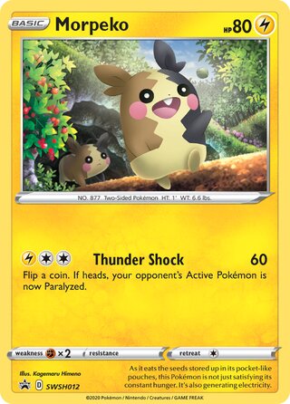 Morpeko 12/307 from Sword & Shield Promos