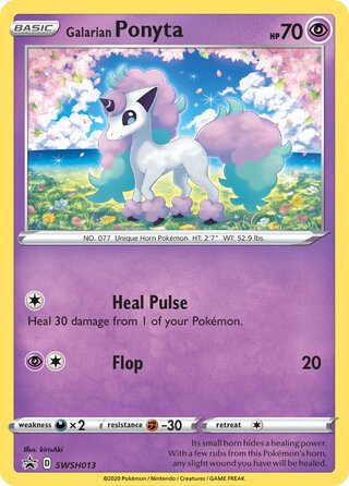 Galarian Ponyta 13/307 from Sword & Shield Promos