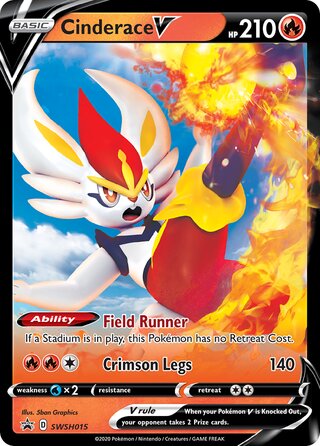 Cinderace V 15/307 from Sword & Shield Promos