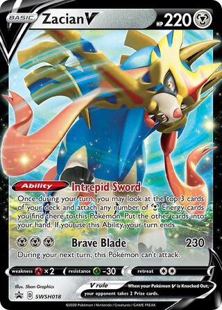 Zacian V 18/307 from Sword & Shield Promos