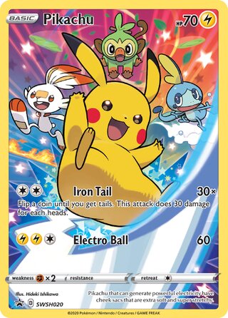Pikachu 20/307 from Sword & Shield Promos