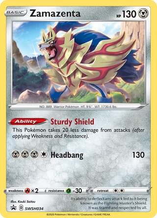 Zamazenta 34/307 from Sword & Shield Promos