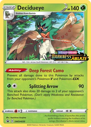 Decidueye 35/307 from Sword & Shield Promos