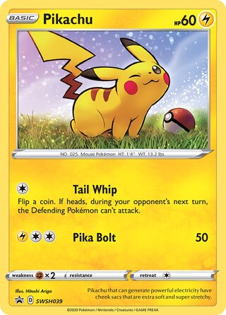 Pikachu 39/307 from Sword & Shield Promos