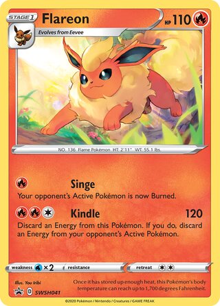 Flareon 41/307 from Sword & Shield Promos