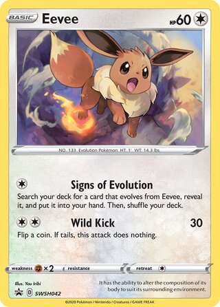 Eevee 42/307 from Sword & Shield Promos