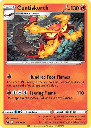 Centiskorch 48/307 from Sword & Shield Promos