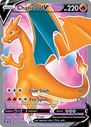 Charizard V 50/307 from Sword & Shield Promos