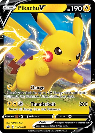 Pikachu V 61/307 from Sword & Shield Promos