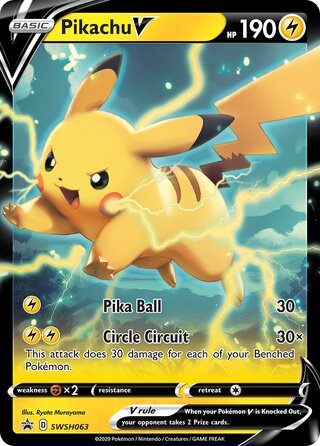 Pikachu V 63/307 from Sword & Shield Promos