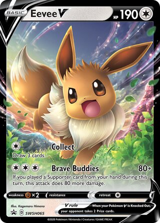 Eevee V 65/307 from Sword & Shield Promos