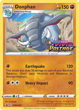 Donphan 67/307 from Sword & Shield Promos