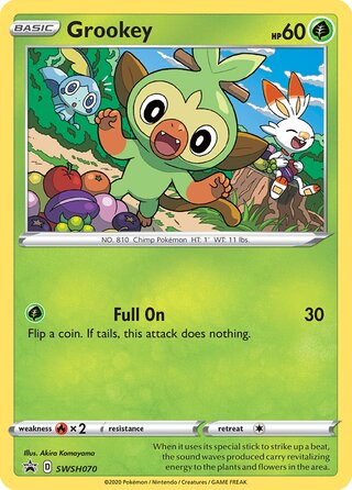 Grookey 70/307 from Sword & Shield Promos