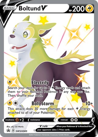 Boltund V 85/307 from Sword & Shield Promos