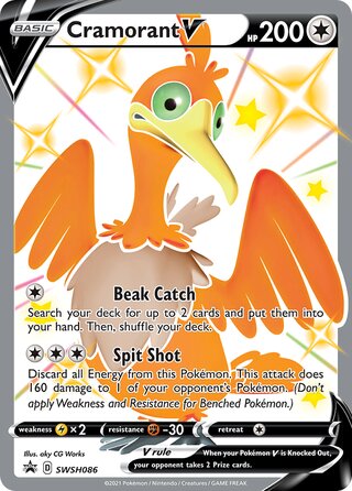 Cramorant V 86/307 from Sword & Shield Promos