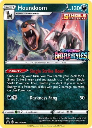 Houndoom 90/307 from Sword & Shield Promos