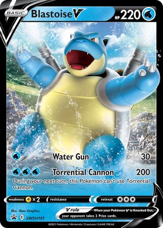 Blastoise V 101/307 from Sword & Shield Promos
