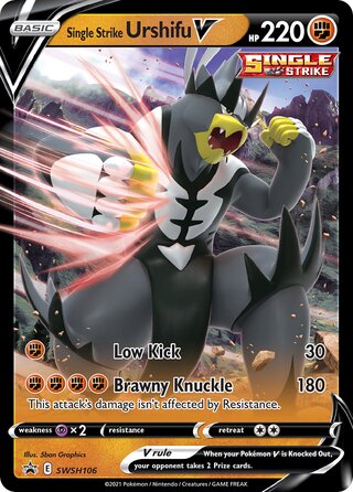 Single Strike Urshifu V 106/307 from Sword & Shield Promos