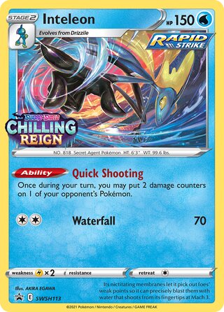 Inteleon 113/307 from Sword & Shield Promos