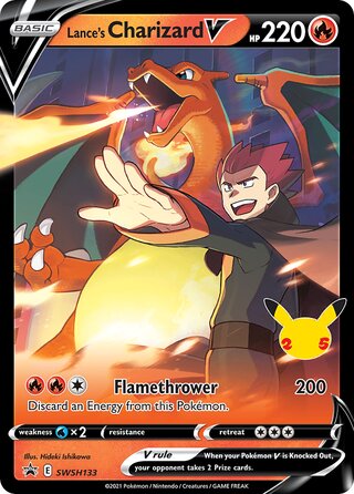 Lance's Charizard V 133/307 from Sword & Shield Promos