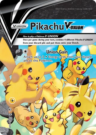 Pikachu V-UNION 139/307 from Sword & Shield Promos