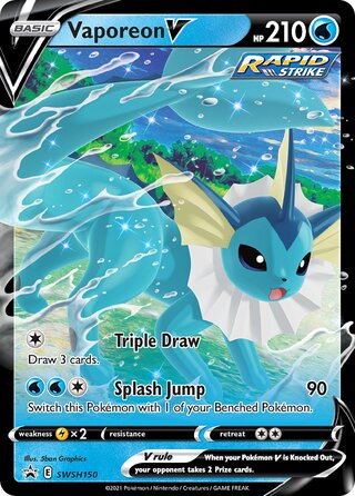 Vaporeon V 150/307 from Sword & Shield Promos