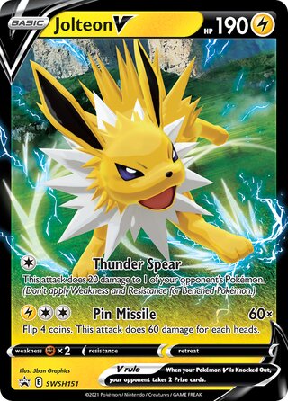 Jolteon V 151/307 from Sword & Shield Promos
