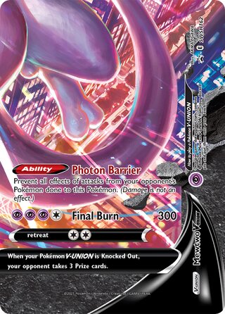 Mewtwo V-UNION 162/307 from Sword & Shield Promos