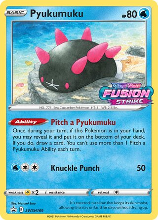 Pyukumuku 169/307 from Sword & Shield Promos