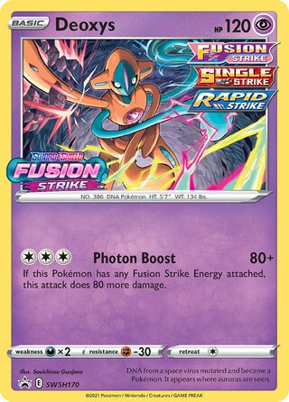 Deoxys 170/307 from Sword & Shield Promos