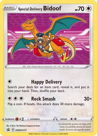 Special Delivery Bidoof 177/307 from Sword & Shield Promos