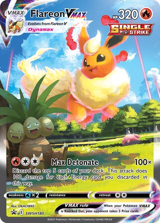 Flareon VMAX 180/307 from Sword & Shield Promos