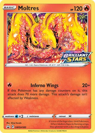 Moltres 185/307 from Sword & Shield Promos