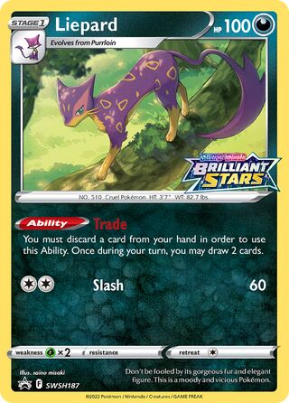 Liepard 187/307 from Sword & Shield Promos