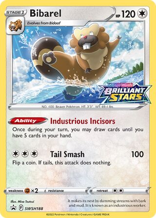 Bibarel 188/307 from Sword & Shield Promos