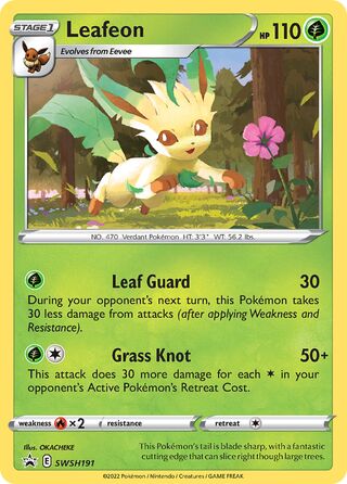 Leafeon 191/307 from Sword & Shield Promos