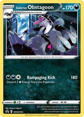 Galarian Obstagoon 193/307 from Sword & Shield Promos