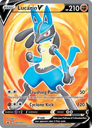 Lucario V 213/307 from Sword & Shield Promos