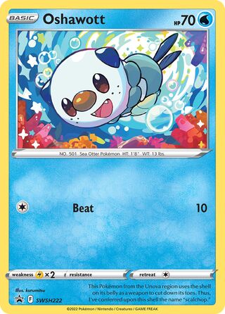 Oshawott 222/307 from Sword & Shield Promos