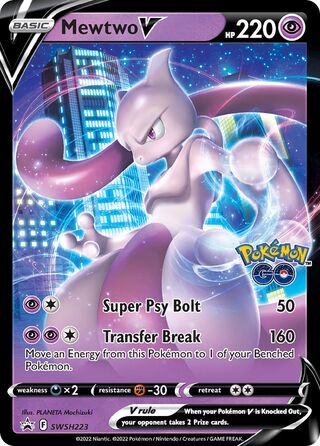 Mewtwo V 223/307 from Sword & Shield Promos