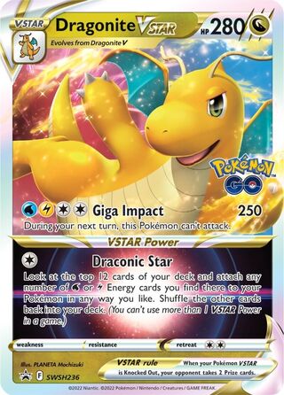 Dragonite VSTAR 236/307 from Sword & Shield Promos