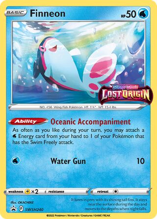 Finneon 240/307 from Sword & Shield Promos